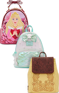 Selection of Disney Princess Loungefly accessories
